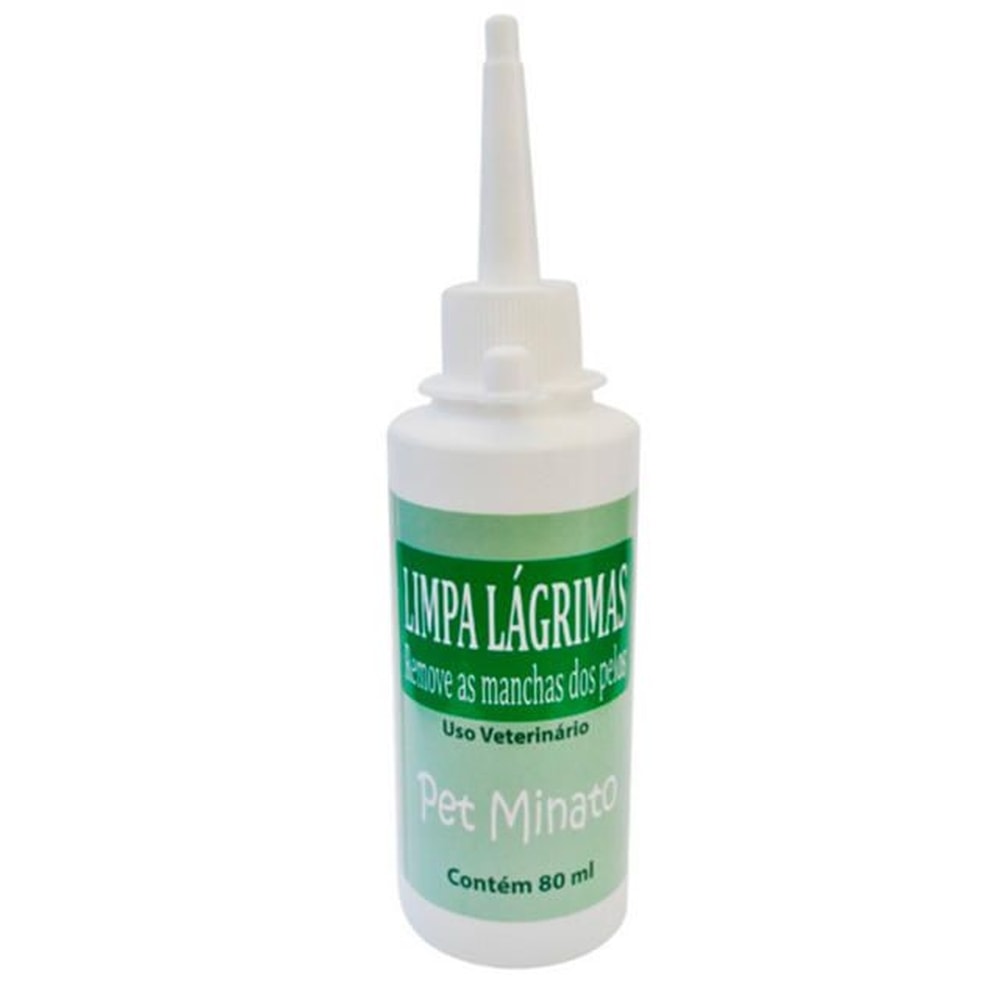 Limpa Lágrima Tira Mancha do Pelo Pet Minato 80 ml