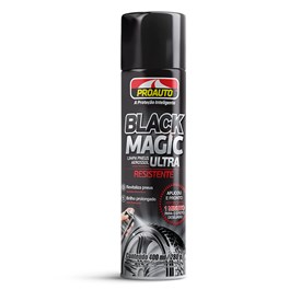 Limpa Pneu Aerosol Black Magic Ultra Resistente 400 ml - Proauto