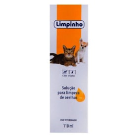 Limpinho Solução para Limpeza de Orelhas para Cães e Gatos 110ml