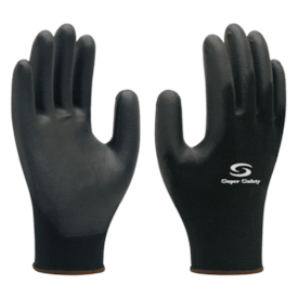 Luva de Segurança Em Poliuretano Preta SS1003 - Super Safety