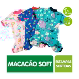 Macacão Soft Impactus Pet para Cães e Gatos Estampas Sortidas