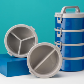 Marmita Térmica Tekcor com 5 peças 1.5LT Azul - Soprano 09003133305 - imagem adicional
