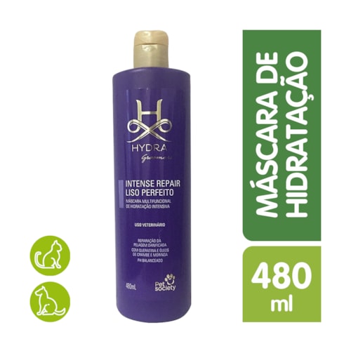 Máscara Hydra Groomers Intense Repair Máximo Volume Pet Society 480 ml
