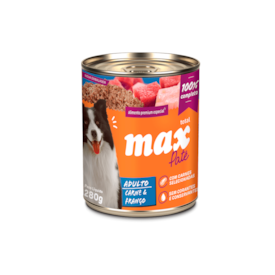 Max Patê em Lata Sabor Carne e Frango para Cachorro Adulto 280g - imagem adicional