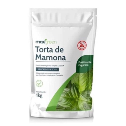 MaxGreen Torta de Mamona Fetilizante Orgânico Simples 1 kg