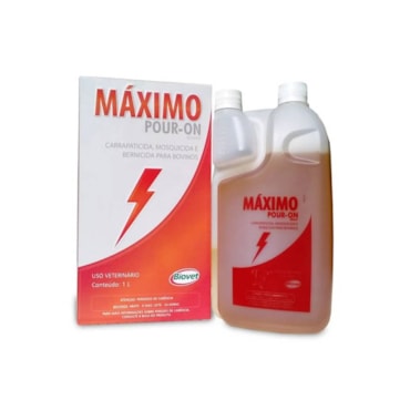 Máximo Pour-on Biovet Uso Veterinário 1 Litro