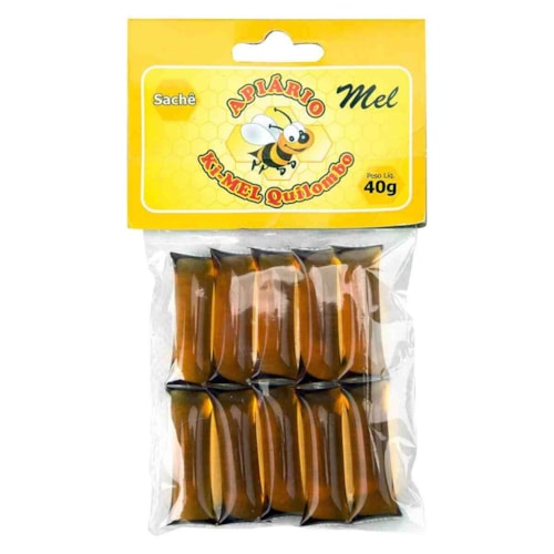 Mel Com Guaco Sachê 40g - 10 Unidades - Ki-Mel Quilombo