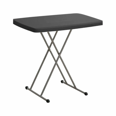 Mesa Dobrável com Ajuste de Altura Robust 80cm Preta NTK