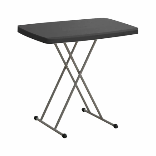 Mesa Dobrável com Ajuste de Altura Robust 80cm Preta NTK