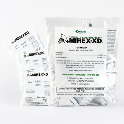 Mirex-XD Iscas Granuladas para Formigas Cortadeiras Jardinagem Amadora 500 g