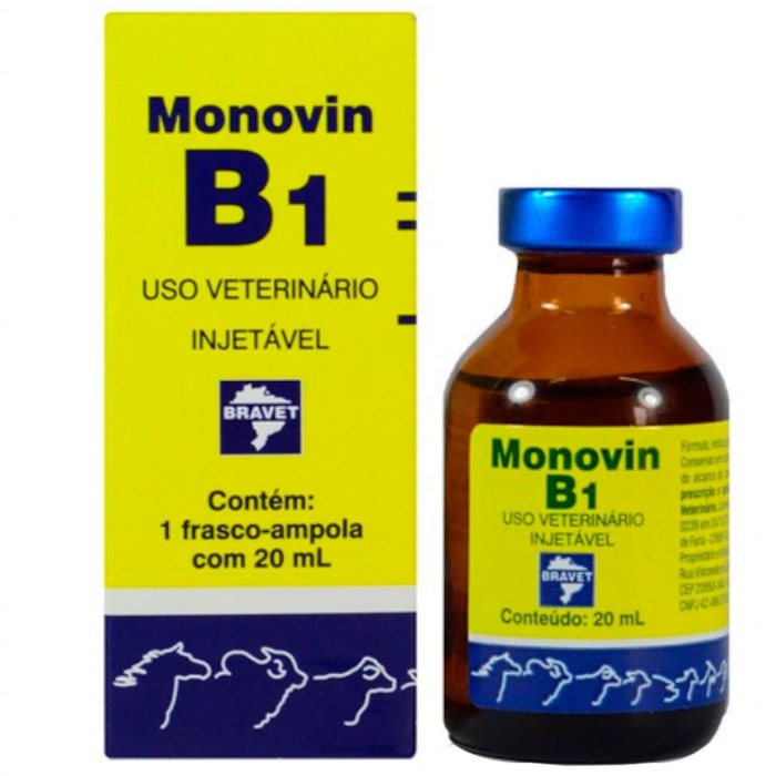 Monovin B1 Bravet Injetável 20ml