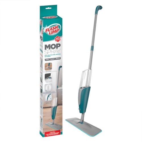 Mop Spray Limpeza de Pisos Frios, Sintéticos, Madeira - Flash Limp
