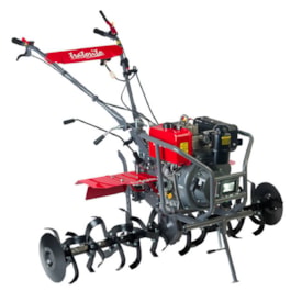 Motocultivador Tratorito Branco BTTD 1500 10,6 CV a Diesel Partida Elétrica