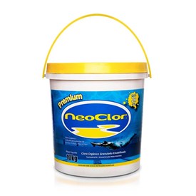 NeoClor Premium Cloro Orgânico Estabilizado Para Piscina Balde 10Kg