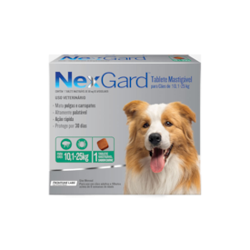 NexGard Antipulgas e Carrapatos para Cães de 10,1 a 25 Kg 14 - 1 Tab