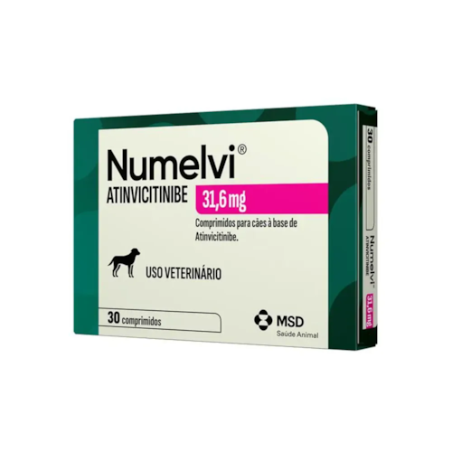 Numelvi Atinvicitinibe Tratamento para Coceiras em Cães MSD 31,6mg 30 Comprimidos - imagem adicional