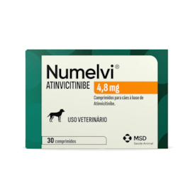 Numelvi Atinvicitinibe Tratamento para Coceiras em Cães MSD 4,8 mg 30 Comprimidos