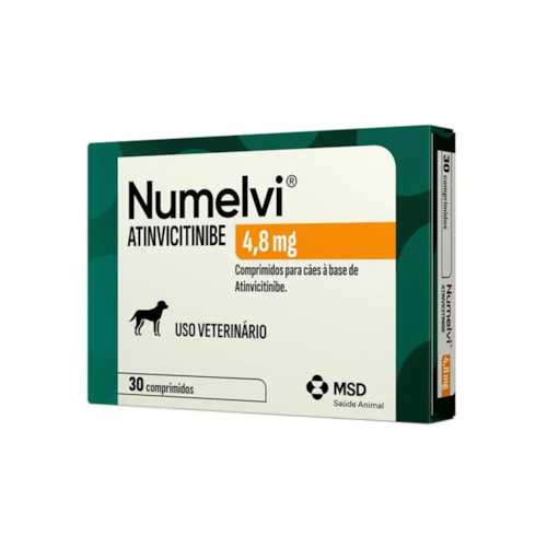 Numelvi Atinvicitinibe Tratamento para Coceiras em Cães MSD 4,8 mg 30 Comprimidos - imagem adicional