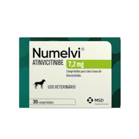 Numelvi Atinvicitinibe Tratamento para Coceiras em Cães MSD 7,2 mg 30 Comprimidos