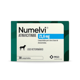 Numelvi AtinvicitinibeTratamento para Coceiras em Cães MSD 21,6mg 30 Comprimidos
