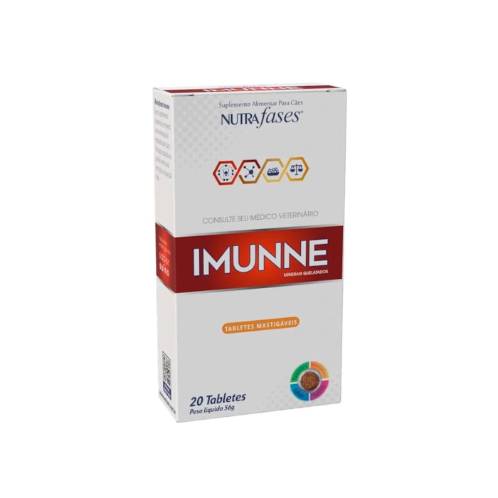 Nutrafases Imunne Sulpemento Alimentar para Cães 20 Tabs