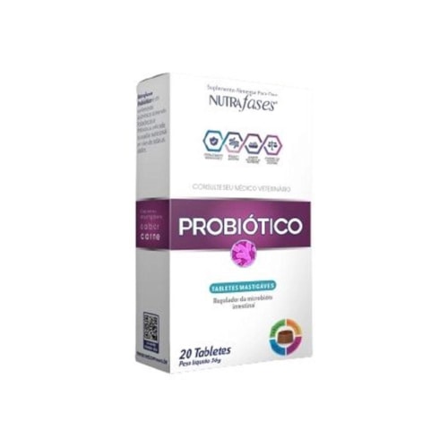 Nutrafases Probiótico Suplemento Alimentar para Cães