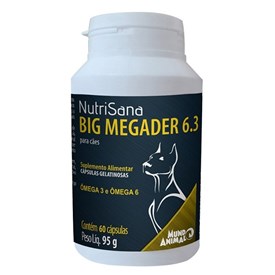Nutrisana Big Megader 6.3 Para Cães - 60 Cápsulas 