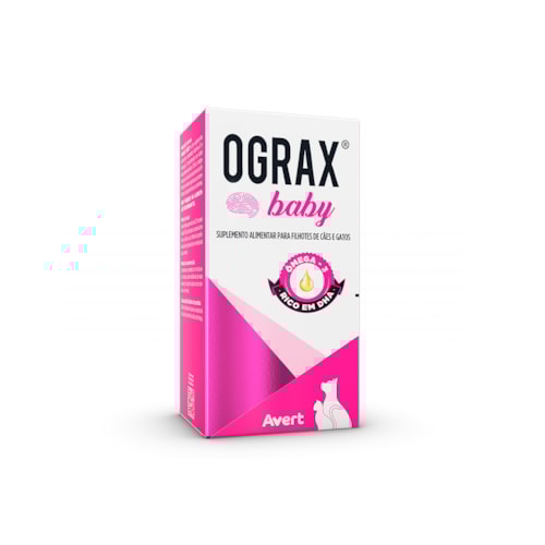 Ograx Baby Suplemento Alimentar para Filhotes de Cães e Gatos 30 ml