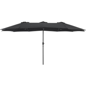 Ombrellone Retangular Oversize em Alumínio Bel 4,60m x 2,70m Preto