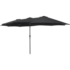 Ombrellone Retangular Oversize em Alumínio Bel 4,60m x 2,70m Preto - imagem adicional
