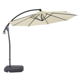 Ombrelone Dubai com Base Bege Mor 3,0mX2,90mx2,61 m