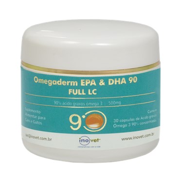 Omegaderm EPA e DHA Full LC 500mg 90% - 30 Cápsulas