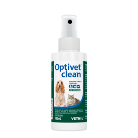 Optivet Clean Spray para Limpeza Periocular (região dos olhos) Cães e Gatos 100 ml