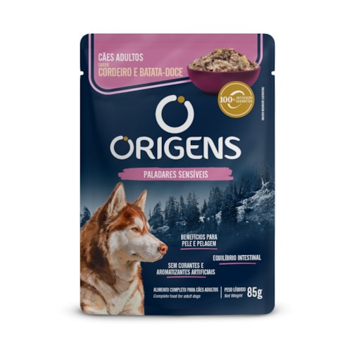 Origens Sachê para Cães Adultos Cordeiro 85g