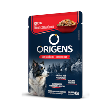 Origens Sachê para Cães Adultos Sabor Carne com Abóbora 85 g