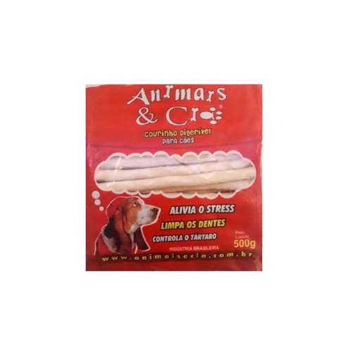 Osso Palito para Cães 10x5 500g Animais & Cia 
