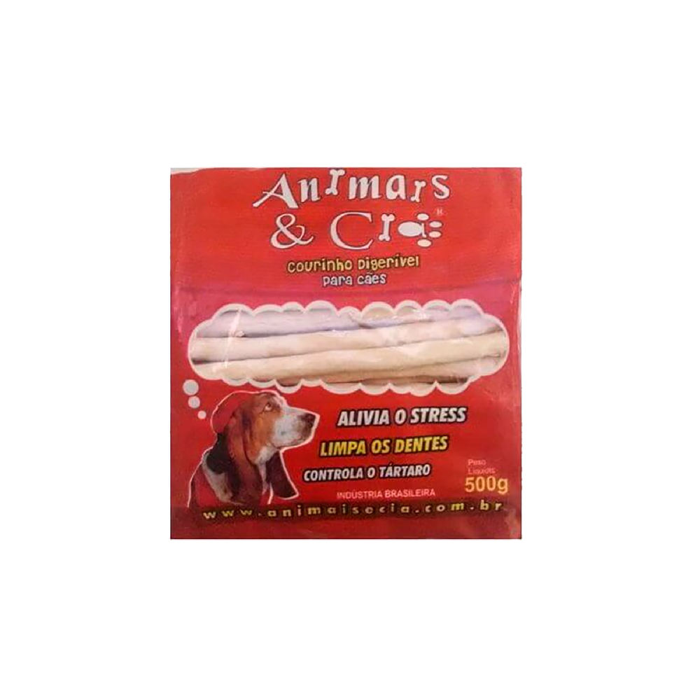 Osso Palito para Cães 10x5 500g Animais & Cia