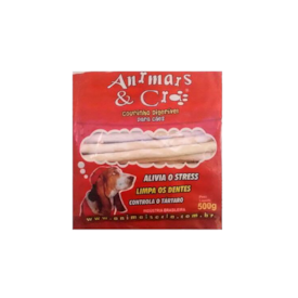 Osso Palito para Cães 10x5 500g Animais & Cia