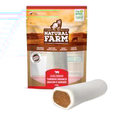 Osso Tubinho Branco Bacon e Queijo Natural Farm
