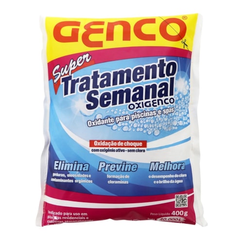 Oxidante Para Piscinas Oxigenco Super Tratamento Semanal 400g - Genco