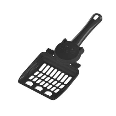 Pá Higiênica Cara de Gato para Gatos Black