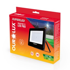 Painel Refletor/Projetor Led Pro 10W - 3000K Bivolt - Ourolux