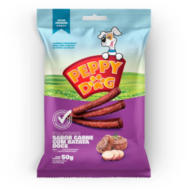 Palitinho Peppydog Sabor Carne com Batata Doce 50g