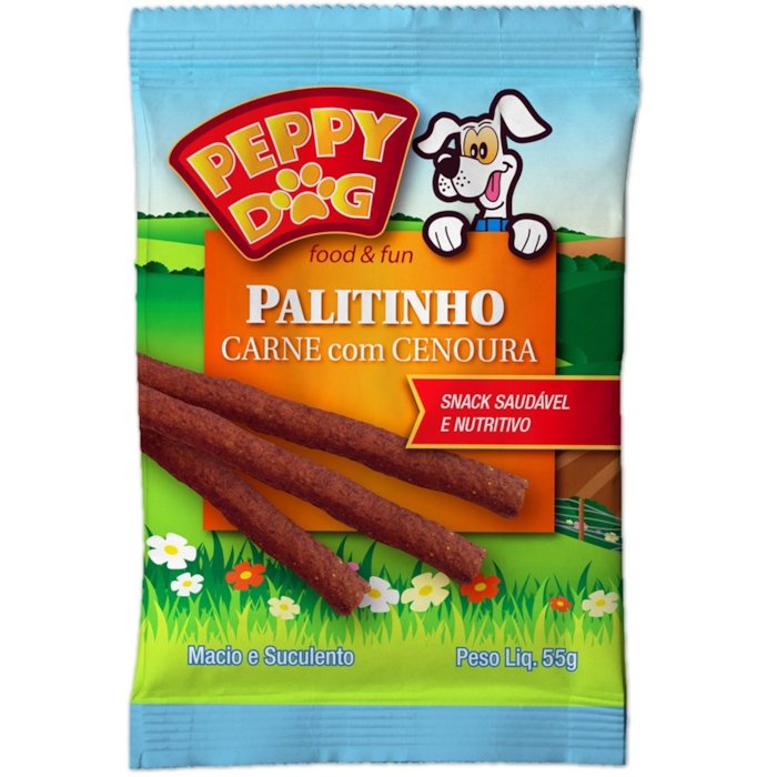 Palitinho Peppydog Sabor Carne com Cenoura 50g