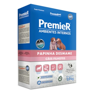 Papinha de Desmame Premier Ambientes Internos para Cães Filhotes 1kg