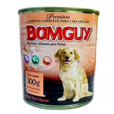 Patê Bomguy Premium para Cães Adultos Sabor Carne Lata 300 g
