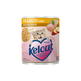 Patê em Lata Kelcat sabor Frango com Batata - Doce 280g