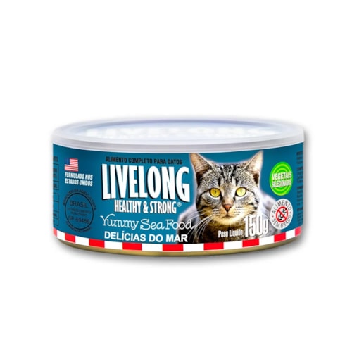 Patê Livelong Gatos Sabor Sea Food (Delícias do Mar) 150g