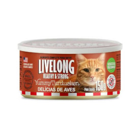 Patê Livelong Sabor Turducken (Delícias de Aves) para Gatos 150g