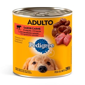 Patê Pedigree para Cães Adultos Sabor Carne ao Molho Lata 290g